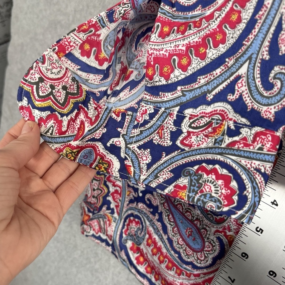 Lauren Ralph Lauren LRL Womens 1XL Colorful Paisley Cotton Button Up Shirt Top - Picture 9 of 16